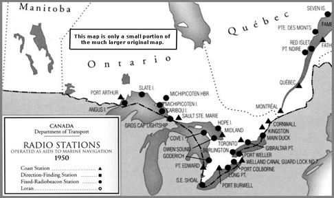 radio maritime map